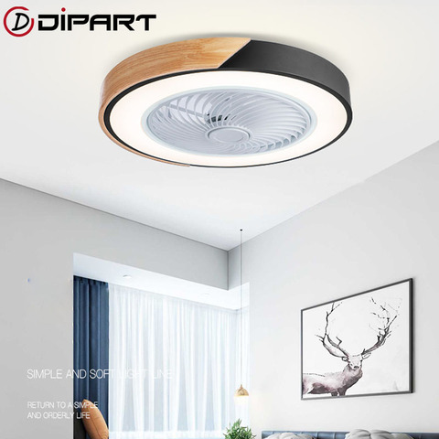 LED Fans Invisible Leaves Ultra-thin Ceiling Fan Lights Dimming Remote Control Modern Smart     Living Room Bedroom Ceiling La ► Photo 1/5