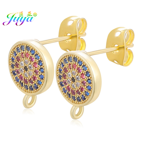 Juya DIY Earwire Shvenzy Accessories Decoration Fastener Earring Hooks For Needlework Wedding Jewelry Charms Stud Earring Making ► Photo 1/6