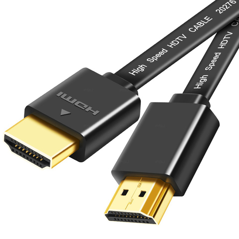 HDMI Cable 1080p 3D Flat Cable 1.4V Gold Plated Plug Male-Male HDMI Cable 0.3M 0.5M 1M 1.5M for PS4 Xbox Projector HDTV Laptop ► Photo 1/6