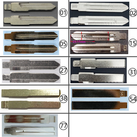 Remote #02 #31B #15 Key Blade Car key embryo For Kia Toyota Right Left Blade Car Key Embryo No.15 replacing the key head ► Photo 1/6