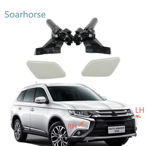 Headlamp Headlight Washer Sprayer Nozzle Jet with Cover Cap For Mitsubishi Outlander 2016 2017 2022 ► Photo 1/6