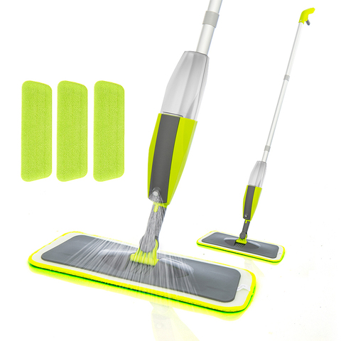 VIP Spray Mop Broom Set Magic Mop Wooden Floor Flat Mops Home Cleaning Tool Household with Reusable Microfiber Pads Lazy Mop ► Photo 1/6