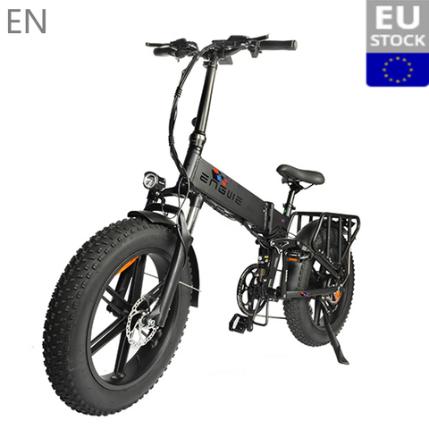 (EU STOCK) Electric bike 48V12.8A LG 20*4.0 Fat Tire electric Bicycle 750W Powerful Mountain ebike Snow/8Speeds Full throttle ► Photo 1/6