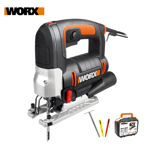 Worx 650W Jigsaw WX478.1 Electric Saw Scroll Saw Mini Jigsaw Curve Saw Variable Speed Household Power Tool Dust Blower +Tool box ► Photo 1/6