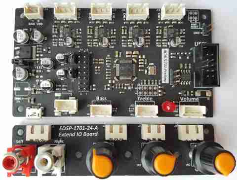 ADAU1701 Audio DSP 2In 4Out Pre-Amplifier Board  Volume Control Single-end to Balance  very low noise ► Photo 1/6