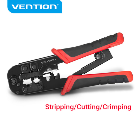 Vention RJ45 Crimping Tool RJ45 Network Cutting Tools 8P RJ45 Crimper Cutter Stripper Plier for Modular RJ12 RJ11 Crimp Crimper ► Photo 1/6