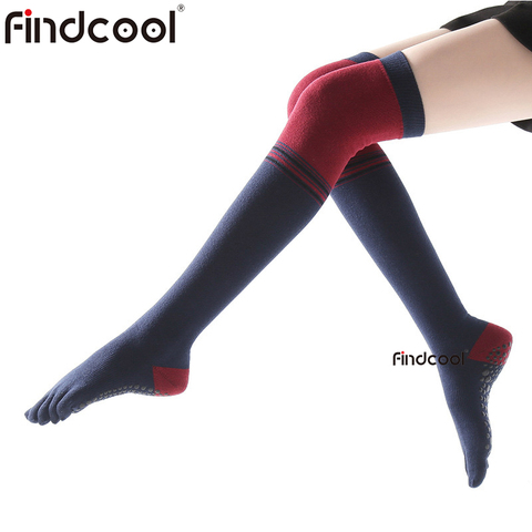 Findcool Over Knee Five Finger Socks Women Recovery Stockings Non-slip Thigh High Five Toes Socks ► Photo 1/6