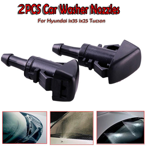 2Pcs New Front Windshield Washer Jet Nozzle Car Accessories For Hyundai ix35 Tucson Accent Equus Sonata Solaris ix25 ► Photo 1/6