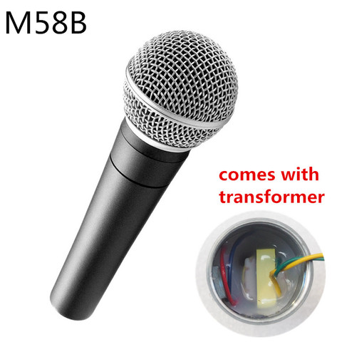 Finlemho Professional Microphone Karaoke Studio Recording Dynamic Mic Capsule Vocal Handheld Cordless SM58S For Home Studio ► Photo 1/5