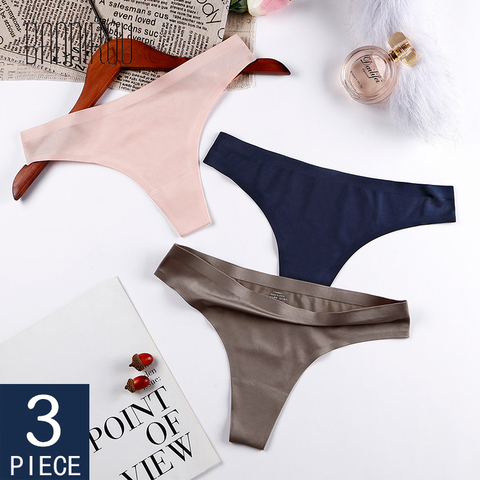 Sexy Seamless Underwear Women Panties G String  G String Thong Ice Silk  Seamless - Panties - Aliexpress