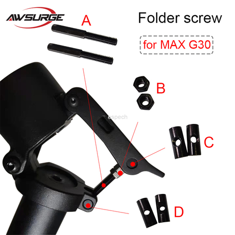 Folding screw for Ninebot MAX G30 electric scooter A variety of screw accessories can be selected ► Photo 1/1