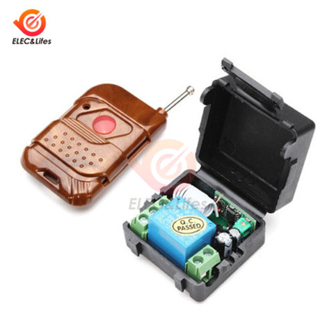 DC 12V 315MHz 1 Channel Wireless Relay RF Remote Control Switch Receiver Transmitter Remote Controller 100m for Control Systems ► Photo 1/5