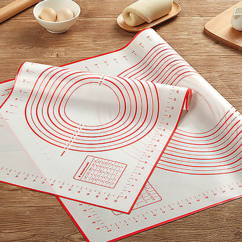 Silicone Baking Mat Pizza Dough Maker Pastry Kitchen Gadgets Cooking Tools Utensils Bakeware Kneading Accessories Lot ► Photo 1/6