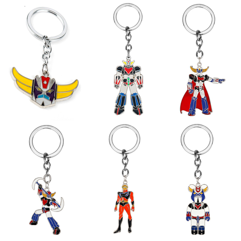 Mazinger Pendant Keychain Japanese Comic Mazinger Z UFO Grendizer Robot Grendizer Gu Liantaisha Robot Around animation Keyrings ► Photo 1/6