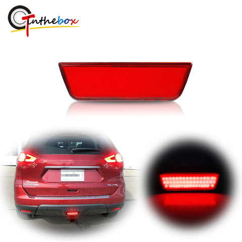 1PC High Power Super Bright Red 3D Optic Car LED Rear Fog Lamp 3rd Brake Stop Light For Nissan Juke Rogue Murano Tail Light 12V ► Photo 1/6