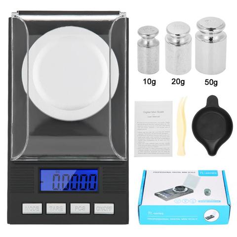 10g/20g/50g/100g Mini Portable Electronic Digital Scale 0.001g High Precision Pocket Jewelry Diamond Gem Weight Balance Scale ► Photo 1/6