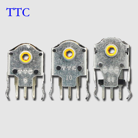 10Pcs Original TTC 9MM 10MM 1MM mouse encoder yellow core for gaming Mouse RAW deathadder Logitech G403 G603 G703 Fk mini P501 ► Photo 1/1