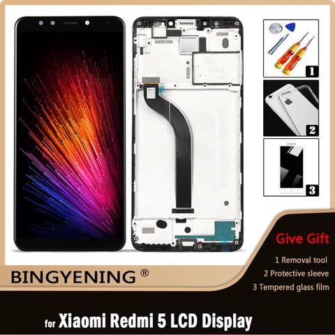 Original For Xiaomi Redmi 5 LCD Display Screen Touch Digitizer Assembly For 5.7 inch Xiaomi Redmi 5 Phone With Frame ► Photo 1/5