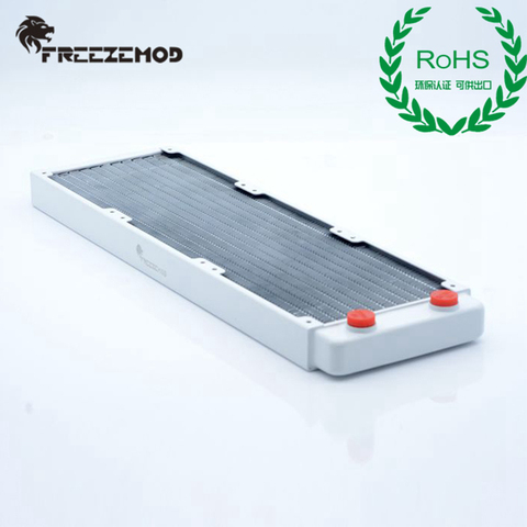 FREEZEMOD Computer PC Water Cooler Piano Paint White Color Copper Radiator CPU Heat Sink ROHS Certification. TSRP-WP360 ► Photo 1/6