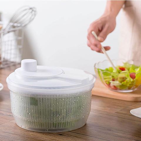 Vegetables Dryer Salad Spinner Fruits Basket Fruit Wash Clean Basket Storage Washer Drying Machine Useful Kitchen Tools ► Photo 1/6