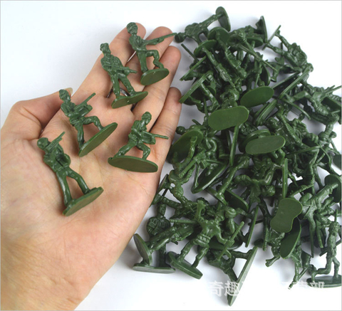 100pcs/lot Hot Bag Soldier Toys 12 stype Static Small Soldier Person Military Model Children Toys Wholesale Mixed Batch ► Photo 1/6