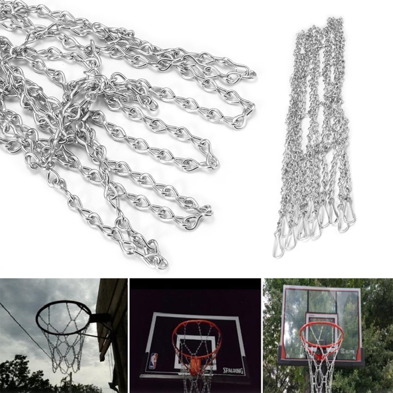 Basketball Metal Chain Net Galvanized Iron Chain Net Rustproof for Standard Hoop 