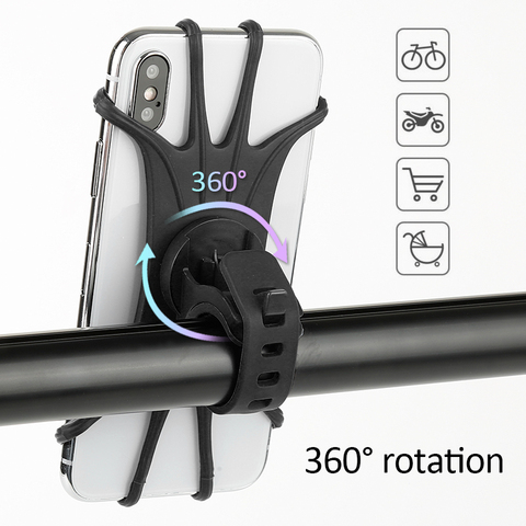 Universal Bicycle Phone Holder Motorcycle Mobile Phone Holder Bike Handlebar Stand Bracket Table Stands For iPhone GPS Device ► Photo 1/6