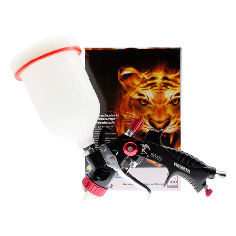 waerta716BProfessional HVLP 600ML 1.3mm Nozzle Gravity Pneumatic Air Paint Spay Gun For Car Auto Repair Tool Painting Kit ► Photo 1/6