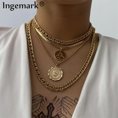 Chunky Chain Choker Necklace Men and Women Big Chain 