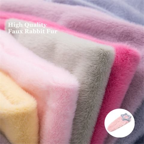New Rainbow 30X40cm Faux Mink Fur Fabric 100% Polyester Super Soft Plush For Handmade Stuffed Toys Sewing, Bows, Craft ► Photo 1/6