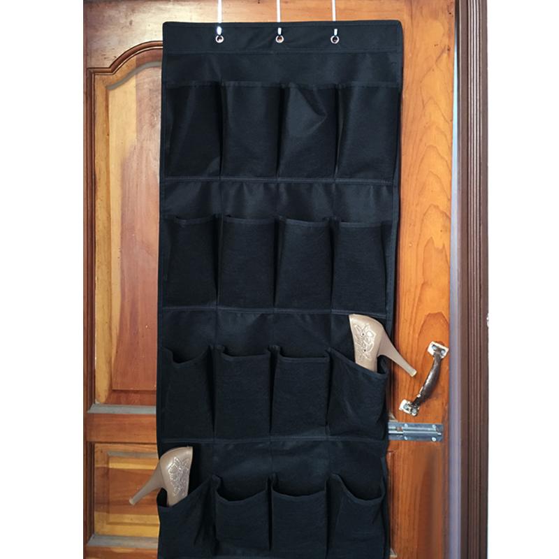 20 Pocket Over the Door Shoe Organizer Space Saver Rack Hanging Storage Hanger 