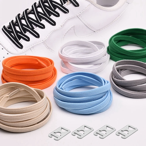 1Pair No Tie Shoelaces Elastic Shoelaces Kids Adult Quick Lazy Laces Flats Rubber Sneakers Running Shoelace 24 Colors ► Photo 1/6