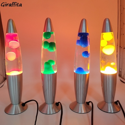 lava Wax lamps night light Volcano Style Metal Base Jellyfish Nightlight Glare Incandescent Lighting tin frame Cute Gifts ► Photo 1/6