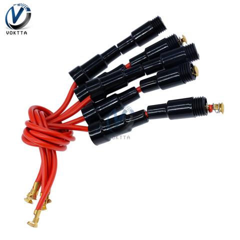 5pcs/lot 5*20mm Glass Fuse Holder Screw Type 5X20mm with 22 AWG Wire Cable 250V Glass Fuse Tube Fuse Casing ► Photo 1/6
