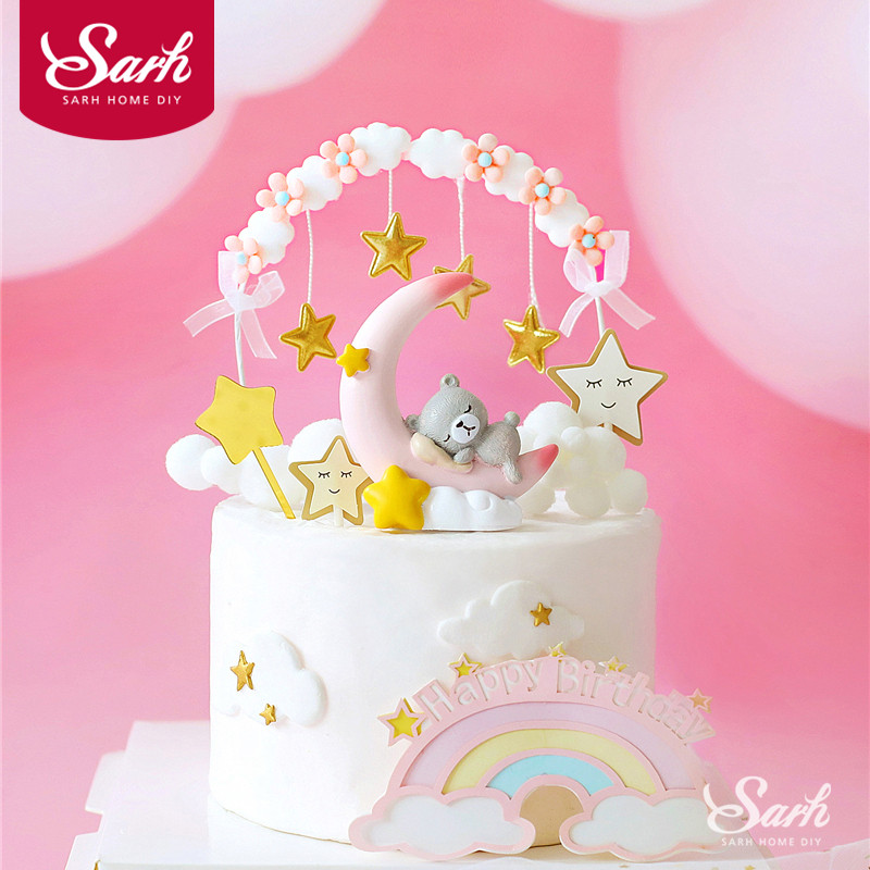 One Unicorn Acrylic Cake Topper for Kid 1st Birthday Baby Shower 