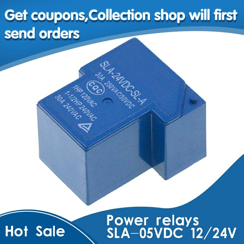 SLA-24VDC-SL-A SLA-24VDC 24V 30A 4Pin T90 Power Relay 12VDC ► Photo 1/6