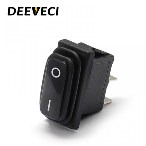 KCD3 waterproof ip67 balck toggle switch 2pins on off spst freeze pc power button rocker switch ► Photo 1/6