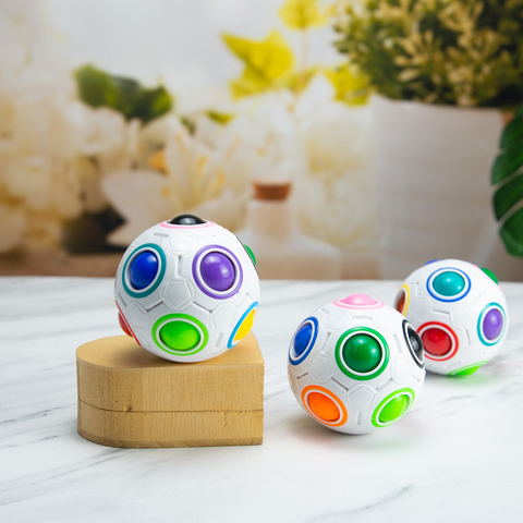 Antistress Cube Rainbow Ball Puzzles Football Magic Cube Educational Learning Toys for Children Adult Kids Stress Reliever Toys ► Photo 1/6