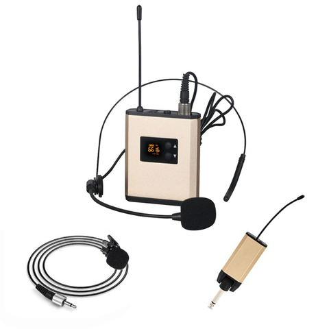 Wireless Microphone Lavalier Headset System UHF A11 For iOS Android Cell Phone Computer Laptop Home Karaoke Studio Recording ► Photo 1/6
