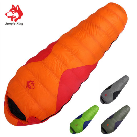Jungle King Winter explosion ultra-light adult outdoor 800g down sleeping bag thickening can be stitching camping -25 degrees ► Photo 1/6