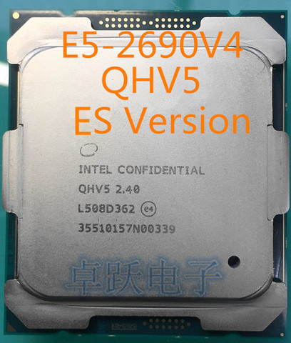 E5 2690V4 QHV5 2.40GHZ 14-Core E5-2690 V4 35MB SmartCache FCLGA2011 135W free shipping ► Photo 1/2