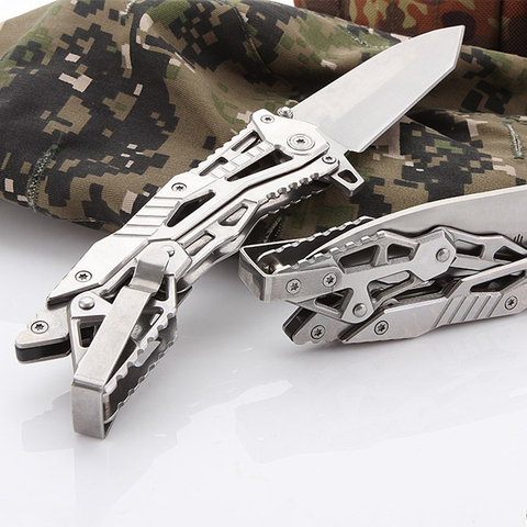 Portable Folding Knife Outdoor Camping Hunting Survival Rescue High Hardness Household Fruit Knives Multifunction Hand Tools ► Photo 1/4