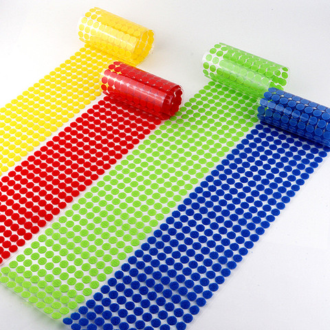 Multicolor Magic Tape 15mm Dots Stickers Hook And Loop Double Stick Tape Self Adhesive Nylon Fastener Tape Home Use 100pairs ► Photo 1/6
