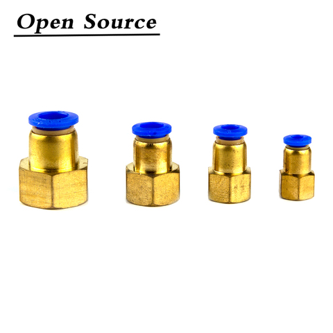 Hose 4MM 6MM 8MM 10MM 12MM Pneumatic Connector Fittings 1/8'' 1/4'' 3/8'' 1/2'' Female Thread Push In Fitting for Air Pipe Joint ► Photo 1/6