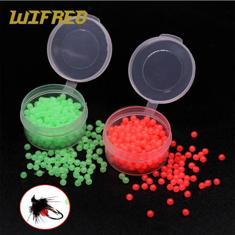 Wifreo 200pcs Soft Mini Fly Tying Glow Beads Fly Tying Material Wet Fly Saltwater Fishing Sabiki Fly Luminous Hot Beads Egg Roe ► Photo 1/6
