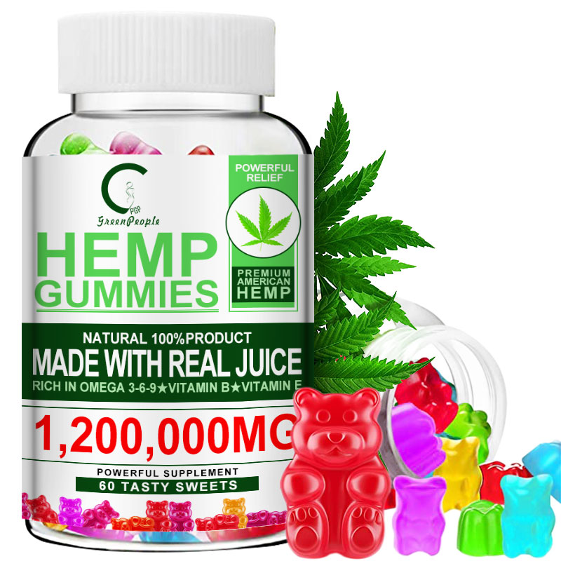 Stress and Relax Hemp Gummies Stress Insomnia & Anxiety Relief (30 Gummies)  - Pack of 2 - Herblif Nutrition USA