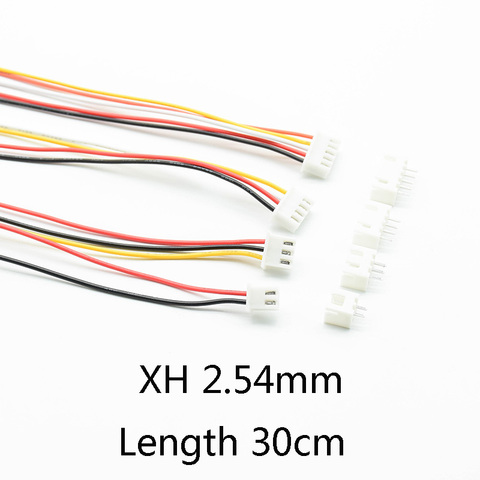 10Sets  30cm Wire Length  JST XH2.54 XH 2.54mm  Wire Cable Connector 2/3/4/5/6 Pins Pitch Male Female Plug Socket  26AWG ► Photo 1/4