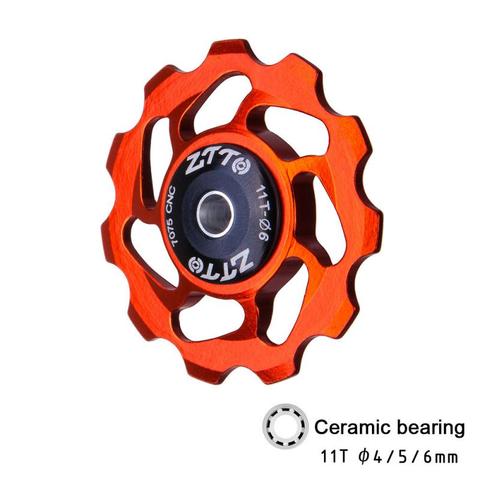 Bike Sram For ZTTO 11T MTB Bicycle Rear Derailleur 4/5/6mm Jockey Wheel Ceramic Bearing Pulley AL7075 Bike Guide Roller Idler ► Photo 1/6