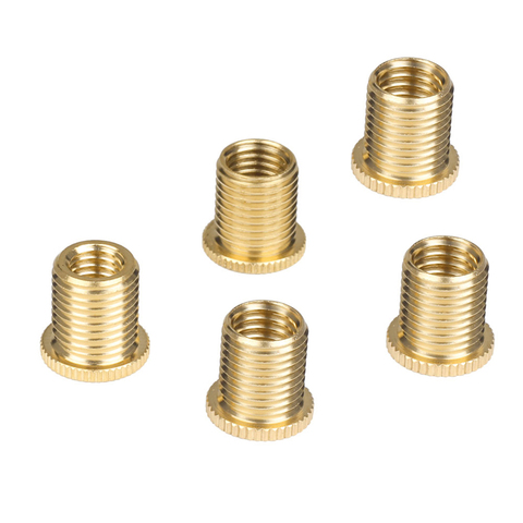 Pack Of 5 Alloy Gear Shift Knob Thread Adapters Nuts Inserts Set M10 X 1.5 ► Photo 1/6