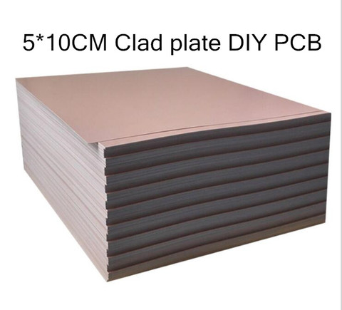 5pcs PCB 5*10cm Single Side Copper Clad plate DIY PCB Laminate Circuit Glass fiber epoxy Board 5x10cm 50x100mm 1.5mm Thickness ► Photo 1/3